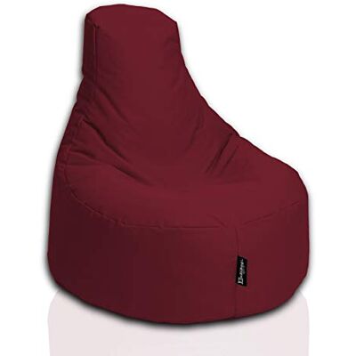 BuBiBag Gamer Sitzsack, Lounge Sessel, Gaming Sitzsäcke, Indoor & Outdoor Kissen für Kinder und Erwachsene (Weinrot;Ø:80cm) BuBiBag Gamer Sitzsack, Lounge Sessel, Gaming Sitzsäcke, Indoor & Outdoor Kissen für Kinder und Erwachsene (Weinrot;Ø:80cm)