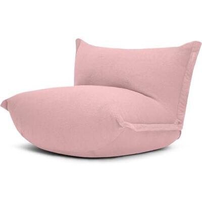 Fatboy BonBaron Sherpa Sitzsack XXL 120 x 120 x 75cm Pinky Promise Sitzsack Erwachsene, Relaxsessel mit Verstellbarer Rückenlehne für Drinnen, Bequemer Bean Bag und Lesesessel aus Sherpa Fatboy BonBaron Sherpa Sitzsack XXL 120 x 120 x 75cm Pinky Promise Sitzsack Erwachsene, Relaxsessel mit Verstellbarer Rückenlehne für Drinnen, Bequemer Bean Bag und Lesesessel aus Sherpa