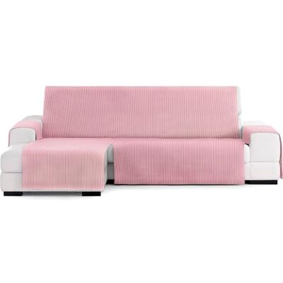 ECOMMERC3 Chaiselongue-Sofabezug mit elastischen Gummibändern für Chaiselongue, Links/rechts – Chaise-Sofabezug in Weiß/Rosa, verstellbar und vielseitig für ChaiseLongue-Sofas, vollständiger Schutz ECOMMERC3 Chaiselongue-Sofabezug mit elastischen Gummibändern für Chaiselongue, Links/rechts – Chaise-Sofabezug in Weiß/Rosa, verstellbar und vielseitig für ChaiseLongue-Sofas, vollständiger Schutz