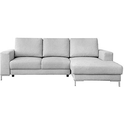 Selsey MOKPEO 3-Sitzer/Ecksofa mit Schlaffunktion, Ottomane und Bettkasten, 248 cm breit (Stoffbezug in Hellgrau/Ottomane rechts) Selsey MOKPEO 3-Sitzer/Ecksofa mit Schlaffunktion, Ottomane und Bettkasten, 248 cm breit (Stoffbezug in Hellgrau/Ottomane rechts)