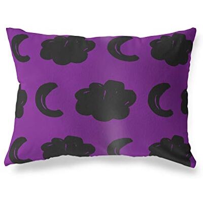 Bonamaison Le Jardin du Lin Kissenbezug Zierkissenbezug Lila-Schwarz Kissenbezug, Für Bett, Auto, Sofa, Haus, Wohnzimmer, Schlafzimmer, Dekoration, 45x60 Cm Entworfen und hergestellt in der Türkei Bonamaison Le Jardin du Lin Kissenbezug Zierkissenbezug Lila-Schwarz Kissenbezug, Für Bett, Auto, Sofa, Haus, Wohnzimmer, Schlafzimmer, Dekoration, 45x60 Cm Entworfen und hergestellt in der Türkei