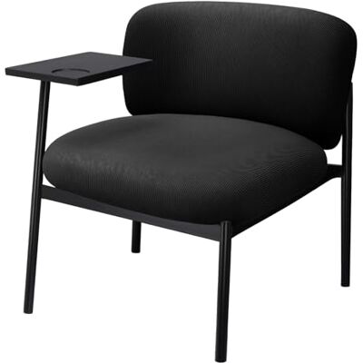 COMHOMA Loungesessel Sessel Relaxsessel Ohrensessel modern, Polsterstuhl mit Metallbeinen, Einzelsofa für Wohnzimmer/Schlafzimmer/Garten, Schwarz COMHOMA Loungesessel Sessel Relaxsessel Ohrensessel modern, Polsterstuhl mit Metallbeinen, Einzelsofa für Wohnzimmer/Schlafzimmer/Garten, Schwarz