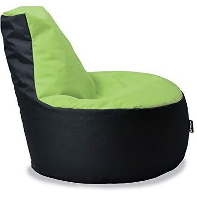 BuBiBag Gamer Sitzsack, Lounge Sessel, Gaming Sitzsäcke, Indoor & Outdoor Kissen für Kinder und Erwachsene (Lime-Schwarz;Ø:80cm) BuBiBag Gamer Sitzsack, Lounge Sessel, Gaming Sitzsäcke, Indoor & Outdoor Kissen für Kinder und Erwachsene (Lime-Schwarz;Ø:80cm)