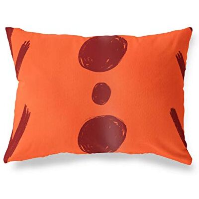 Bonamaison Le Jardin du Lin Kissenbezug Zierkissenbezug Orange-Bordeaux Kissenbezug, Für Bett, Auto, Sofa, Haus, Wohnzimmer, Schlafzimmer, Dekoration, 45x60 Cm Entworfen und hergestellt in der Türkei Bonamaison Le Jardin du Lin Kissenbezug Zierkissenbezug Orange-Bordeaux Kissenbezug, Für Bett, Auto, Sofa, Haus, Wohnzimmer, Schlafzimmer, Dekoration, 45x60 Cm Entworfen und hergestellt in der Türkei