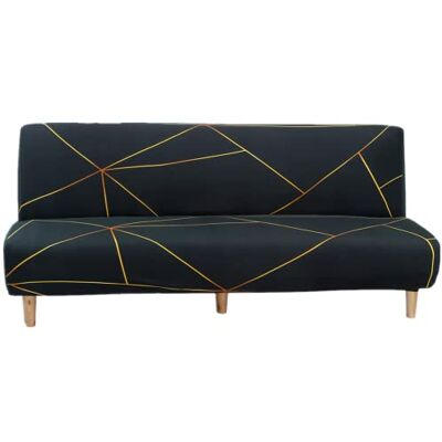 Mingfuxin Armloser Sofabezug, Stretch-Sofabezug ohne Arm, 3-Sitzer, Spandex-Futon-Schonbezug rutschfest Elastischer, vollständig zusammenklappbarer Couch-Sofaschutz für Schlafsofa ohne Armlehnen Mingfuxin Armloser Sofabezug, Stretch-Sofabezug ohne Arm, 3-Sitzer, Spandex-Futon-Schonbezug rutschfest Elastischer, vollständig zusammenklappbarer Couch-Sofaschutz für Schlafsofa ohne Armlehnen