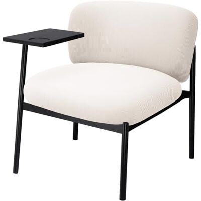 COMHOMA Loungesessel Sessel Relaxsessel Ohrensessel modern, Polsterstuhl mit Metallbeinen, Einzelsofa für Wohnzimmer/Schlafzimmer/Garten, Beige COMHOMA Loungesessel Sessel Relaxsessel Ohrensessel modern, Polsterstuhl mit Metallbeinen, Einzelsofa für Wohnzimmer/Schlafzimmer/Garten, Beige