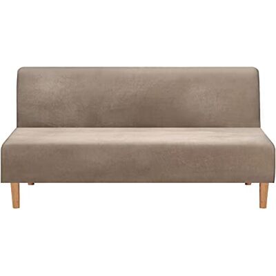 Mingfuxin Armlose Schlafsofabezüge, Stretch-Samt Futon Couchbezug Dicke weiche gemütliche Sofa Schonbezug Möbelschutz für 2-3-Sitzer armloses Klappsofa Mingfuxin Armlose Schlafsofabezüge, Stretch-Samt Futon Couchbezug Dicke weiche gemütliche Sofa Schonbezug Möbelschutz für 2-3-Sitzer armloses Klappsofa