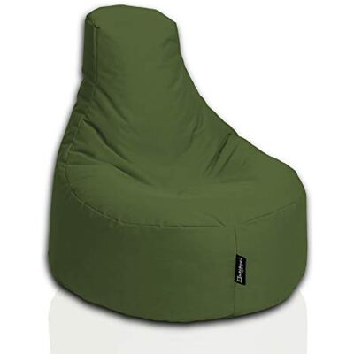 BuBiBag Gamer Sitzsack, Lounge Sessel, Gaming Sitzsäcke, Indoor & Outdoor Kissen für Kinder und Erwachsene (Khaki;Ø:80cm) BuBiBag Gamer Sitzsack, Lounge Sessel, Gaming Sitzsäcke, Indoor & Outdoor Kissen für Kinder und Erwachsene (Khaki;Ø:80cm)