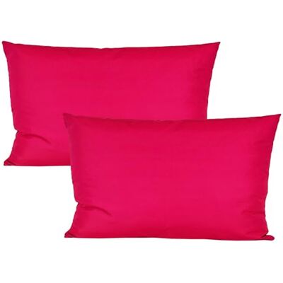 JACK 2er Set 40x60cm Outdoor Kissenhülle Kissenbezug Wasserfest Sitzkissen Lounge Kissen Garten Stuhl Lotus Effekt, Farbe:Himbeere JACK 2er Set 40x60cm Outdoor Kissenhülle Kissenbezug Wasserfest Sitzkissen Lounge Kissen Garten Stuhl Lotus Effekt, Farbe:Himbeere