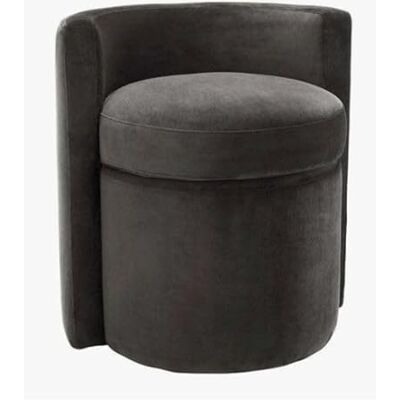 Atelier Del Sofa Stylish Anthracite Pouffe, 40 x 60 cm 100% MDF Frame, Soft Babyface Fabric Perfect for Modern Living Rooms & Cozy Spaces, Versatile & Chic Design Atelier Del Sofa Stylish Anthracite Pouffe, 40 x 60 cm 100% MDF Frame, Soft Babyface Fabric Perfect for Modern Living Rooms & Cozy Spaces, Versatile & Chic Design