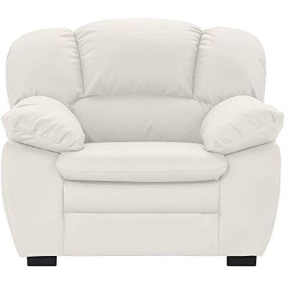 Mivano Sessel Casino, Ledersessel passend zum 2er und 3er Sofa Casino , 109 x 88 x 92, Kunstleder Weiß Mivano Sessel Casino, Ledersessel passend zum 2er und 3er Sofa Casino , 109 x 88 x 92, Kunstleder Weiß