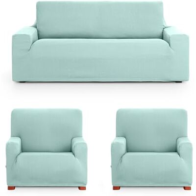 ECOMMERC3 Sofabezug Trio 3+1+1, universell und vielseitig – Sofabezug, Farbe Marineblau, einfach anzubringen, für Rückenlehne, Sitz und Armlehnen ECOMMERC3 Sofabezug Trio 3+1+1, universell und vielseitig – Sofabezug, Farbe Marineblau, einfach anzubringen, für Rückenlehne, Sitz und Armlehnen