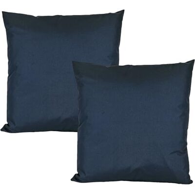 JACK 2er Set Outdoor Kissenhülle Kissenbezug 50x50cm Wasserfest Sitzkissen Lounge Kissen Garten Stuhl Lotus Effekt, Farbe:Marine JACK 2er Set Outdoor Kissenhülle Kissenbezug 50x50cm Wasserfest Sitzkissen Lounge Kissen Garten Stuhl Lotus Effekt, Farbe:Marine
