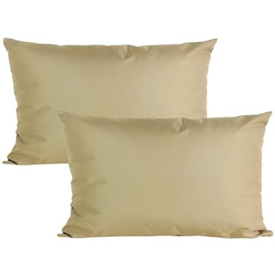 JACK 2er Set 40x60cm Outdoor Kissenhülle Kissenbezug Wasserfest Sitzkissen Lounge Kissen Garten Stuhl Lotus Effekt, Farbe:Taupe JACK 2er Set 40x60cm Outdoor Kissenhülle Kissenbezug Wasserfest Sitzkissen Lounge Kissen Garten Stuhl Lotus Effekt, Farbe:Taupe