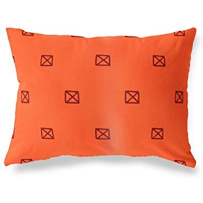 Bonamaison Le Jardin du Lin Kissen Zierkissenbezug Orange-Bordeaux Kissenbezug, Weich Bequem, Für Zuhause Autos Büro Sofa Wohnzimmer Couch Schlafzimmer Dekor, 35x50 Cm Entworfen und hergestellt in der Türkei Bonamaison Le Jardin du Lin Kissen Zierkissenbezug Orange-Bordeaux Kissenbezug, Weich Bequem, Für Zuhause Autos Büro Sofa Wohnzimmer Couch Schlafzimmer Dekor, 35x50 Cm Entworfen und hergestellt in der Türkei