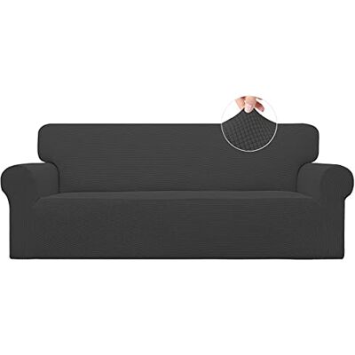 Easy-Going Riftracer Stretch-Sofa-Schonbezug, 1 Stück, Sofabezug, Möbelschutz, weich mit elastischer Unterseite, für Kinder, Spandex-Jacquard-Stoff, kleine Karos (Sofa, dunkelgrau) Easy-Going Riftracer Stretch-Sofa-Schonbezug, 1 Stück, Sofabezug, Möbelschutz, weich mit elastischer Unterseite, für Kinder, Spandex-Jacquard-Stoff, kleine Karos (Sofa, dunkelgrau)
