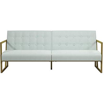 DHP Furniture Lexington Futon Schlafsofa, Blaugrün Gebleicht DHP Furniture Lexington Futon Schlafsofa, Blaugrün Gebleicht