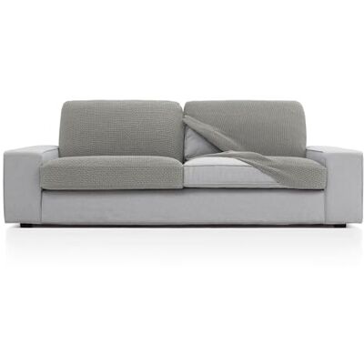 FAVERTI ® Super elastischer Sofabezug mit den Maßen 50-85 cm x 45-70 cm und 10-20 cm Höhe, Modell NOVELE Sitzbezug oder Rückenlehnenbezug für Sessel oder Sofa, Hellgrau FAVERTI ® Super elastischer Sofabezug mit den Maßen 50-85 cm x 45-70 cm und 10-20 cm Höhe, Modell NOVELE Sitzbezug oder Rückenlehnenbezug für Sessel oder Sofa, Hellgrau