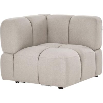 Beliani Modul Ecksessel zum Sofa Stoff beige gepolstert gesteppt wasserabweisend ohne Armlehen modern Maksaberg Beliani Modul Ecksessel zum Sofa Stoff beige gepolstert gesteppt wasserabweisend ohne Armlehen modern Maksaberg