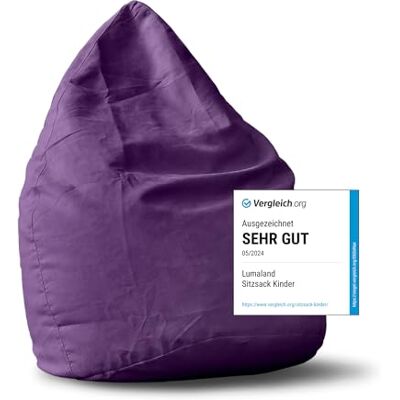 Lumaland - Luxury XL PLUS Sitzsack - Lila - Bean bag Lumaland - Luxury XL PLUS Sitzsack - Lila - Bean bag