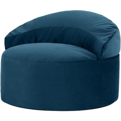 Icon Orb Samt Sitzsack Sessel mit Füllung, Blau In Deutschland Hergestellt, Sitzsack Erwachsene, Weicher Samtstoff, Bequemer Sessel für Wohnzimmer und Schlafzimmer Icon Orb Samt Sitzsack Sessel mit Füllung, Blau In Deutschland Hergestellt, Sitzsack Erwachsene, Weicher Samtstoff, Bequemer Sessel für Wohnzimmer und Schlafzimmer