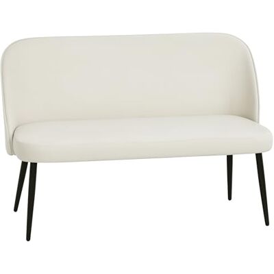 HOMCOM Sofa 2-Sitzer kleine Couch 127 cm Polstersofa mit Samtoptik, geschwungene Rückenlehne, modernes Loungesofa für Wohnzimmer, Schlafzimmer, kleine Räume, Beige HOMCOM Sofa 2-Sitzer kleine Couch 127 cm Polstersofa mit Samtoptik, geschwungene Rückenlehne, modernes Loungesofa für Wohnzimmer, Schlafzimmer, kleine Räume, Beige