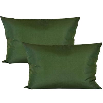 JACK 2er Set 40x60cm Outdoor Kissenhülle Kissenbezug Wasserfest Sitzkissen Lounge Kissen Garten Stuhl Lotus Effekt, Farbe:Oliv JACK 2er Set 40x60cm Outdoor Kissenhülle Kissenbezug Wasserfest Sitzkissen Lounge Kissen Garten Stuhl Lotus Effekt, Farbe:Oliv