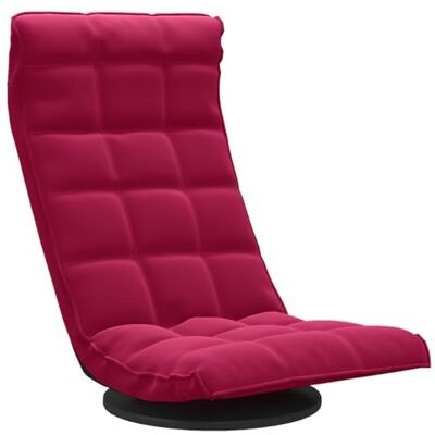 vidaXL Bodenstuhl Drehbar Klappbar Bodensessel Relaxsessel Relaxstuhl Sessel Fernsehsessel Loungesessel Polstersessel Wohnzimmer Weinrot Samt vidaXL Bodenstuhl Drehbar Klappbar Bodensessel Relaxsessel Relaxstuhl Sessel Fernsehsessel Loungesessel Polstersessel Wohnzimmer Weinrot Samt