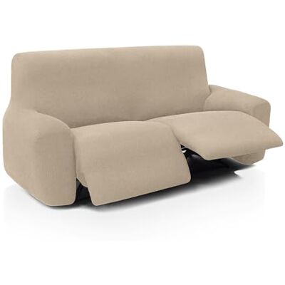 FAVERTI ® Elastischer Sofabezug für Relaxsessel, zusammenlegbar, 2-Sitzer, 135 bis 210 cm, Modell Reale Beige Sofabezug aufklappbar Qualitätsschutz Jacquard-Stoff Baumwolle FAVERTI ® Elastischer Sofabezug für Relaxsessel, zusammenlegbar, 2-Sitzer, 135 bis 210 cm, Modell Reale Beige Sofabezug aufklappbar Qualitätsschutz Jacquard-Stoff Baumwolle