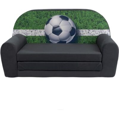 FORTISLINE Kindersofa MINI ausklappbar 78 x 40 x 45 cm Kindercouch aus Mikrofaser mit Liegefläche 104 cm, abnehmbarem waschbarem Bezug, Oeko-TEX Standard 100, Football FORTISLINE Kindersofa MINI ausklappbar 78 x 40 x 45 cm Kindercouch aus Mikrofaser mit Liegefläche 104 cm, abnehmbarem waschbarem Bezug, Oeko-TEX Standard 100, Football