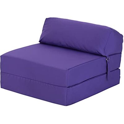 Ready Steady Bed Komfortabler Z-Fold Klappstuhl Leichtes Futon-Sofa Weicher, wasserabweisender Bezug Ergonomisch gestaltete Z Bed Klappmatratze (Lila) Ready Steady Bed Komfortabler Z-Fold Klappstuhl Leichtes Futon-Sofa Weicher, wasserabweisender Bezug Ergonomisch gestaltete Z Bed Klappmatratze (Lila)