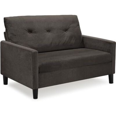 tectake ® Sofa 2-Sitzer, 121,5 x 77 x 91 cm, 15 cm Sitzpolster mit Federkern Rückenkissen mit eleganter Knopfsteppung, ergonomische Armlehnen, bodenschonende Kunststofffüße in Holzoptik, Couch, grau tectake ® Sofa 2-Sitzer, 121,5 x 77 x 91 cm, 15 cm Sitzpolster mit Federkern Rückenkissen mit eleganter Knopfsteppung, ergonomische Armlehnen, bodenschonende Kunststofffüße in Holzoptik, Couch, grau