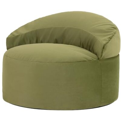Icon Orb Samt Sitzsack Sessel mit Füllung, Grün In Deutschland Hergestellt, Sitzsack Erwachsene, Weicher Samtstoff, Bequemer Sessel für Wohnzimmer und Schlafzimmer Icon Orb Samt Sitzsack Sessel mit Füllung, Grün In Deutschland Hergestellt, Sitzsack Erwachsene, Weicher Samtstoff, Bequemer Sessel für Wohnzimmer und Schlafzimmer