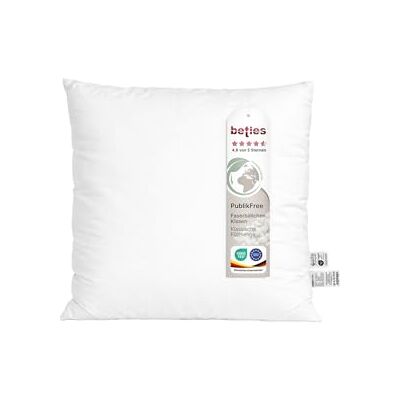 beties PublikFree Füllkissen 50x50 cm – 400 g Faserbällchen – tierfreies Premium Innenkissen & Kissenfüllung – Baumwoll Inlett waschbar – Sofakissen & Dekokissen – weich & bauschig beties PublikFree Füllkissen 50x50 cm – 400 g Faserbällchen – tierfreies Premium Innenkissen & Kissenfüllung – Baumwoll Inlett waschbar – Sofakissen & Dekokissen – weich & bauschig