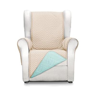 Martina Home Milano Bezug für 1-Sitzer/Relax-Polstersofa – Wassergrün/Beige Martina Home Milano Bezug für 1-Sitzer/Relax-Polstersofa – Wassergrün/Beige