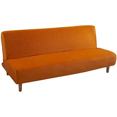 Mingfuxin Armlose Schlafsofabezüge, Stretch-Samt Futon Couchbezug Dicke weiche gemütliche Sofa Schonbezug Möbelschutz für 2-3-Sitzer armloses Klappsofa Mingfuxin Armlose Schlafsofabezüge, Stretch-Samt Futon Couchbezug Dicke weiche gemütliche Sofa Schonbezug Möbelschutz für 2-3-Sitzer armloses Klappsofa