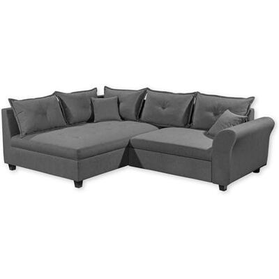 Stella Trading Liz Ecksofa mit Schlaffunktion in Anthrazit Modernes Schlafsofa in L-Form für Ihr Wohnzimmer 252 x 87 x 175 cm (B/H/T) Stella Trading Liz Ecksofa mit Schlaffunktion in Anthrazit Modernes Schlafsofa in L-Form für Ihr Wohnzimmer 252 x 87 x 175 cm (B/H/T)