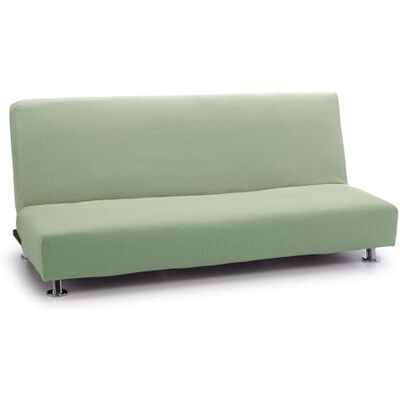 FAVERTI ® Elastischer Sofabezug für Schlafsofa mit Click Clack für 3-Sitzer Modell Reale Türkis Universal-Sofabezug Qualitätsschutz aus Jacquard-Stoff in Baumwolloptik FAVERTI ® Elastischer Sofabezug für Schlafsofa mit Click Clack für 3-Sitzer Modell Reale Türkis Universal-Sofabezug Qualitätsschutz aus Jacquard-Stoff in Baumwolloptik