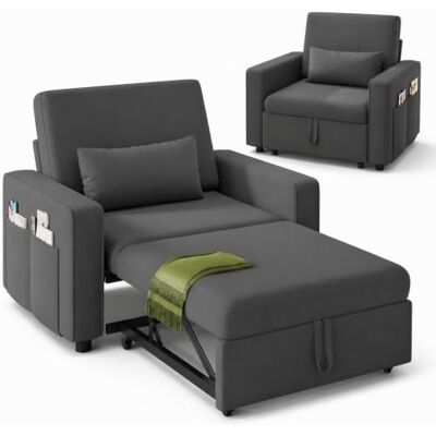 YITAHOME Schlafsofa 3-in-1, 192cm, 5-Stufig, Schlafsessel, Dunkelgrau YITAHOME Schlafsofa 3-in-1, 192cm, 5-Stufig, Schlafsessel, Dunkelgrau