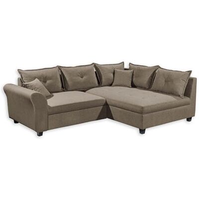 Stella Trading LIZ Ecksofa mit Schlaffunktion in Espresso Modernes Schlafsofa in L-Form für Ihr Wohnzimmer 252 x 87 x 175 cm (B/H/T) Stella Trading LIZ Ecksofa mit Schlaffunktion in Espresso Modernes Schlafsofa in L-Form für Ihr Wohnzimmer 252 x 87 x 175 cm (B/H/T)