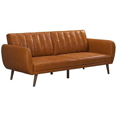 Dorel Home Furnishings Brittany Schlafsofa 3-Sitzer aus Kunstleder Camel, Schlafcouch Sofa Bett Dorel Home Furnishings Brittany Schlafsofa 3-Sitzer aus Kunstleder Camel, Schlafcouch Sofa Bett