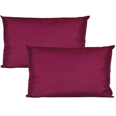 JACK 2er Set 40x60cm Outdoor Kissenhülle Kissenbezug Wasserfest Sitzkissen Lounge Kissen Garten Stuhl Lotus Effekt, Farbe:Bordeaux JACK 2er Set 40x60cm Outdoor Kissenhülle Kissenbezug Wasserfest Sitzkissen Lounge Kissen Garten Stuhl Lotus Effekt, Farbe:Bordeaux