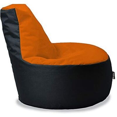 BuBiBag Gamer Sitzsack, Lounge Sessel, Gaming Sitzsäcke, Indoor & Outdoor Kissen für Kinder und Erwachsene (Orange-Schwarz;Ø:80cm) BuBiBag Gamer Sitzsack, Lounge Sessel, Gaming Sitzsäcke, Indoor & Outdoor Kissen für Kinder und Erwachsene (Orange-Schwarz;Ø:80cm)