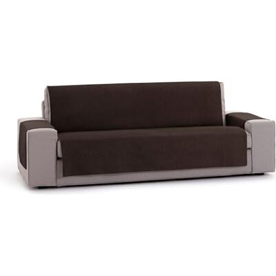 ECOMMERC3 Sofabezug für 4-Sitzer, einfach anzubringen, mit elastischen Gummibändern für eine Feste Passform, brauner Sofabezug, ideal zum Schutz und zur Erneuerung von Rückenlehne, Sitz und Armlehnen ECOMMERC3 Sofabezug für 4-Sitzer, einfach anzubringen, mit elastischen Gummibändern für eine Feste Passform, brauner Sofabezug, ideal zum Schutz und zur Erneuerung von Rückenlehne, Sitz und Armlehnen