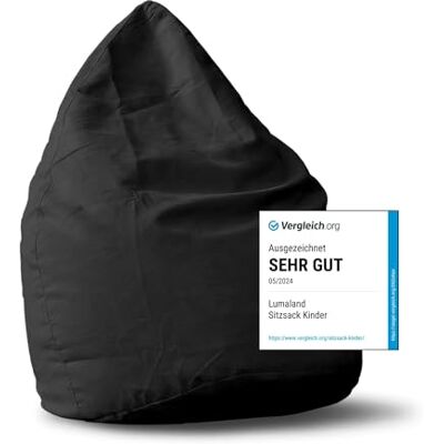 Lumaland - Luxury XL PLUS Sitzsack - Schwarz Lumaland - Luxury XL PLUS Sitzsack - Schwarz