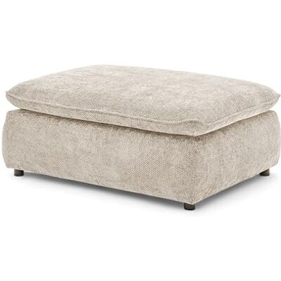 Stella Trading Polsterhocker Fußhocker 120 x 88 cm, Sitzhöhe 42 cm, rechteckig, pflegeleichter Stoffbezug, passend zum Big Sofa, Modell Vince, Beige Stella Trading Polsterhocker Fußhocker 120 x 88 cm, Sitzhöhe 42 cm, rechteckig, pflegeleichter Stoffbezug, passend zum Big Sofa, Modell Vince, Beige