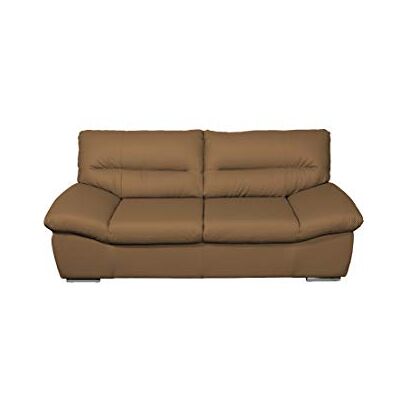 Mivano 2er-Ledersofa William / 2-Sitzer Sofa in Echtleder und modernem Design / 198 x 87 x 100 / Leder braun Mivano 2er-Ledersofa William / 2-Sitzer Sofa in Echtleder und modernem Design / 198 x 87 x 100 / Leder braun