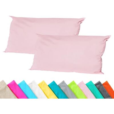 JACK 2er Set Outdoor Kissenhülle Kissenbezug 30x50cm Wasserfest Sitzkissen Lounge Kissen Garten Stuhl Lotus Effekt, Farbe:Rosa JACK 2er Set Outdoor Kissenhülle Kissenbezug 30x50cm Wasserfest Sitzkissen Lounge Kissen Garten Stuhl Lotus Effekt, Farbe:Rosa