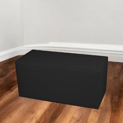 Talamo Italia Pouf Aceto, Mehrzwecksessel, Sitzsack, Hockerhocker, Made in Italy, 40x90 h42 cm, Schwarz Talamo Italia Pouf Aceto, Mehrzwecksessel, Sitzsack, Hockerhocker, Made in Italy, 40x90 h42 cm, Schwarz