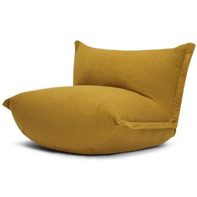 Fatboy BonBaron Sherpa Sitzsack XXL 120 x 120 x 75cm Cider Sitzsack Erwachsene, Relaxsessel mit Verstellbarer Rückenlehne für Drinnen, Bequemer Bean Bag und Lesesessel aus Sherpa Fatboy BonBaron Sherpa Sitzsack XXL 120 x 120 x 75cm Cider Sitzsack Erwachsene, Relaxsessel mit Verstellbarer Rückenlehne für Drinnen, Bequemer Bean Bag und Lesesessel aus Sherpa